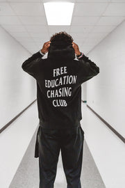 "Free Education Chasing Club" - Premium Heavyweight Hoodie - Adult